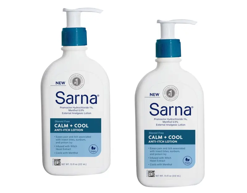Sarna Calm + Cool Lotion Anti-Démangeaisons Sans Stéroïdes – Lot de 2, 7,5 oz