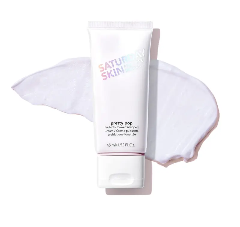 Saturday Skin Pretty Pop Crème Mousse Prébiotiques & Probiotiques – Hydratation Veloutée 1,52 oz Primée Allure Best of Beauty K-Beauty 2020