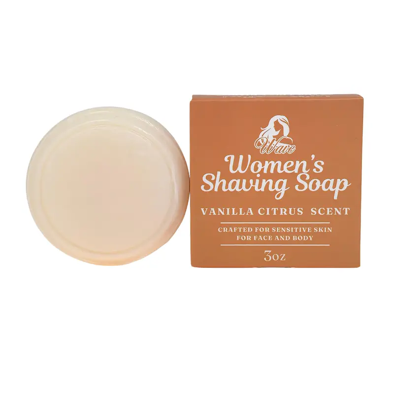 Savon de rasage Vanille-Citron pour Femmes – Karité Hydratant, Peau Sensible – G.B.S