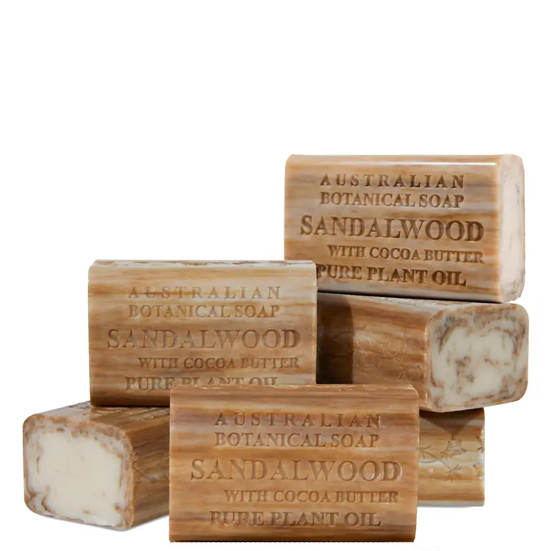 Savon Santal Australien au Beurre de Cacao – Lot de 6 barres 6,6 oz | Australian Botanical Soap