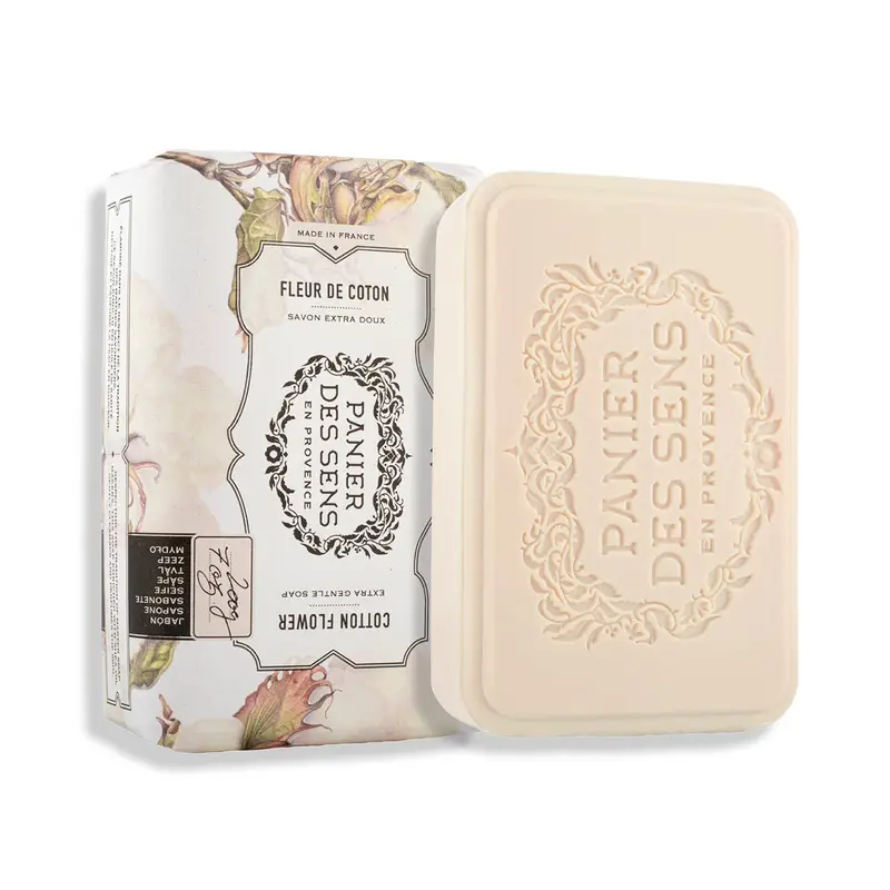 Savon solide parfumé extra-doux - Fleur de Coton 200g