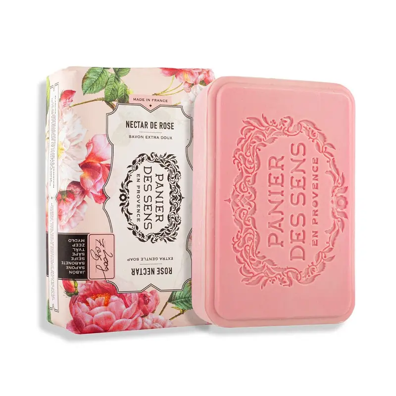 Savon solide parfumé extra-doux - Nectar de Rose 200g