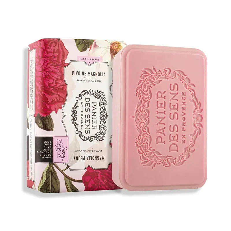 Savon solide parfumé extra-doux - Pivoine Magnolia 200g