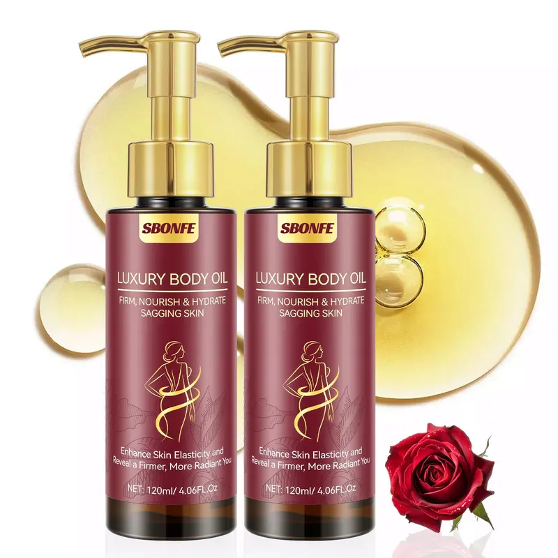 SBONFE Huile Raffermissante pour le Corps – Après Douche, Hydratation légère et Texture non grasse, Pack 2 × 120 ml