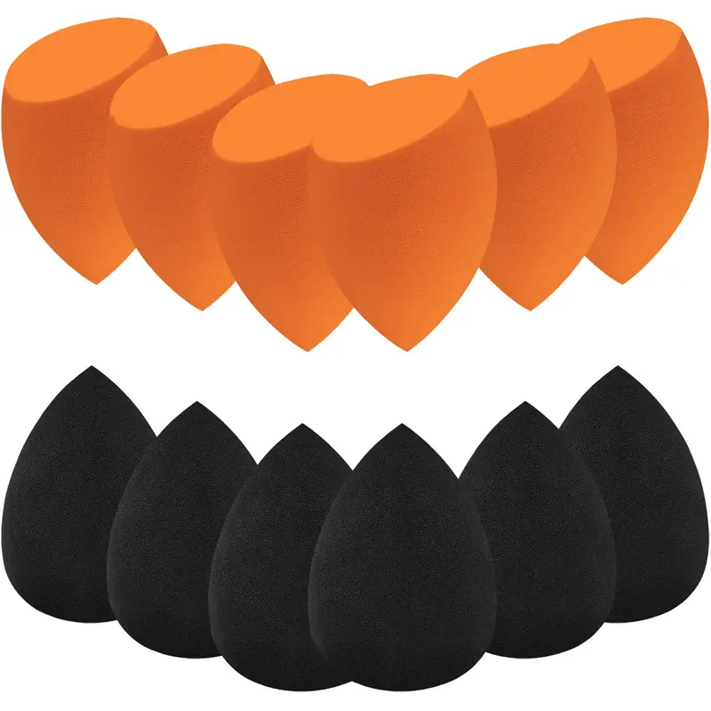 Scartink Ensemble Éponge Maquillage Professionnelle 12 Pièces – Sans Latex, Texture Douce, Application Polyvalente