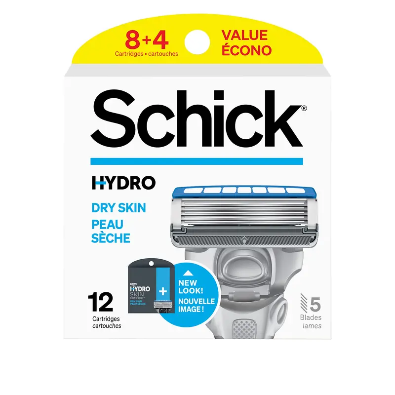 Schick Hydro 5 Sense Hydrate Recharges – 12 Pièces, Gel Hydratant Coco