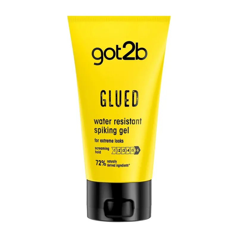 Schwarzkopf Got2b Glued Colle Coiffante Ultra-Forte Résistante à l'Eau (150 ml) – Pack de 2