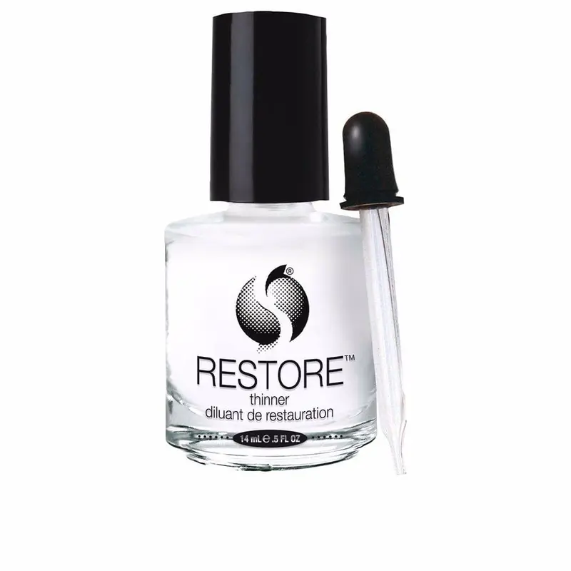 Seche Restore Top Coat — Diluant pour Vernis à Ongles, Restaure la Consistance Épaissie, Prolonge la Manucure, 0,5 Fl Oz