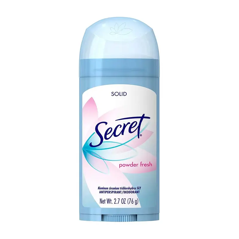 Secret Déodorant Solide Poudre Fraîche – Anti-Transpirant, 76 g, Pack de 8