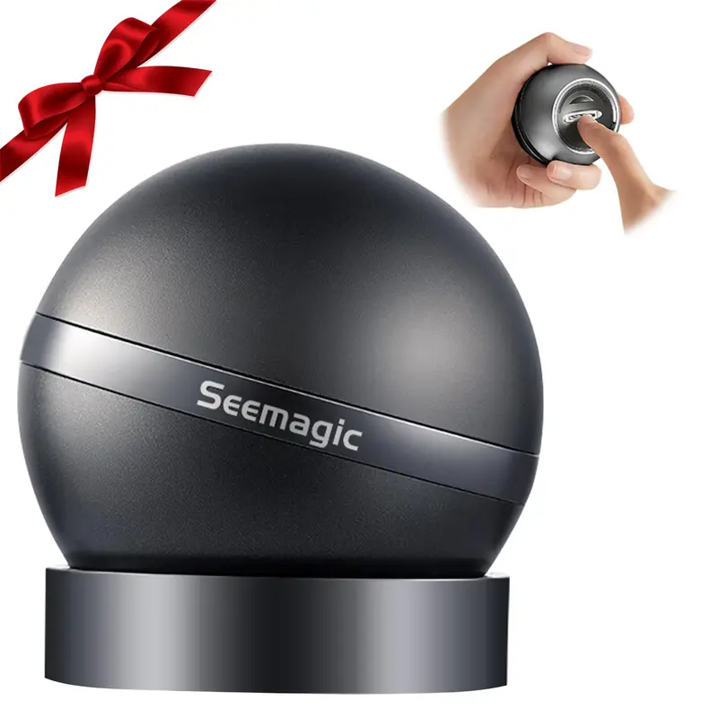 Seemagic Coupe-Ongles Électrique 2 en 1 avec LED – 2 Vitesses, Coffret Cadeau