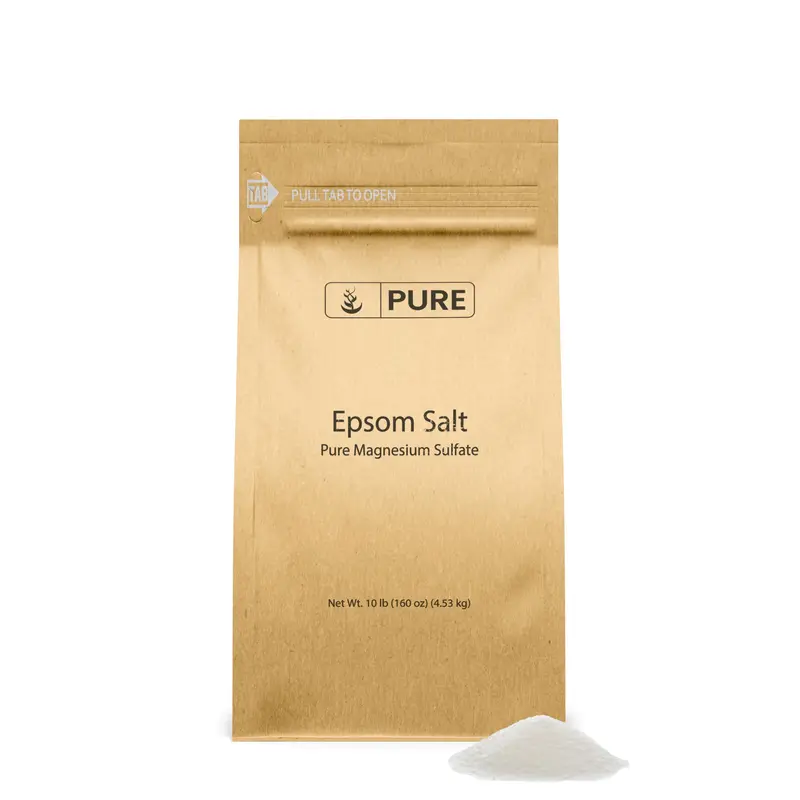 Sel d'Epsom Pur – Magnésium Sulfate Pur pour Bain et Projets Faits Maison | Pure Original Ingredients (10 livres)