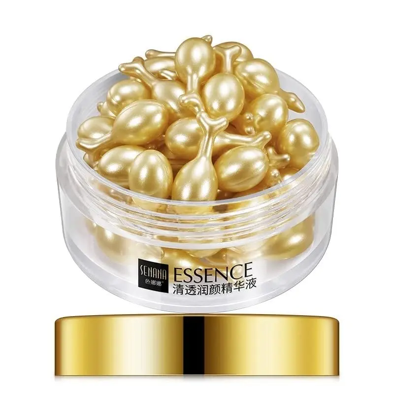 SENANA MARINA Active Skin Repair – Sérum nocturne en capsules pour le visage, éclat et hydratation