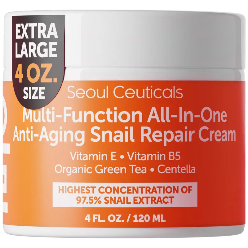 SeoulCeuticals Crème Mucin Escargot 97,5% – Soin K-Beauty Jour et Nuit