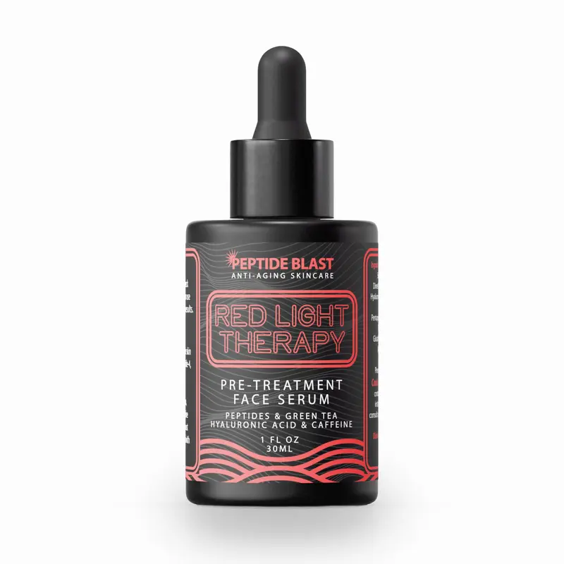 Sérum Activation Lumière Rouge St. Croix – Peptides, Thé Vert et Acide Hyaluronique | Prépare la peau pour la thérapie, améliore l’apparence des ridules – 1 oz