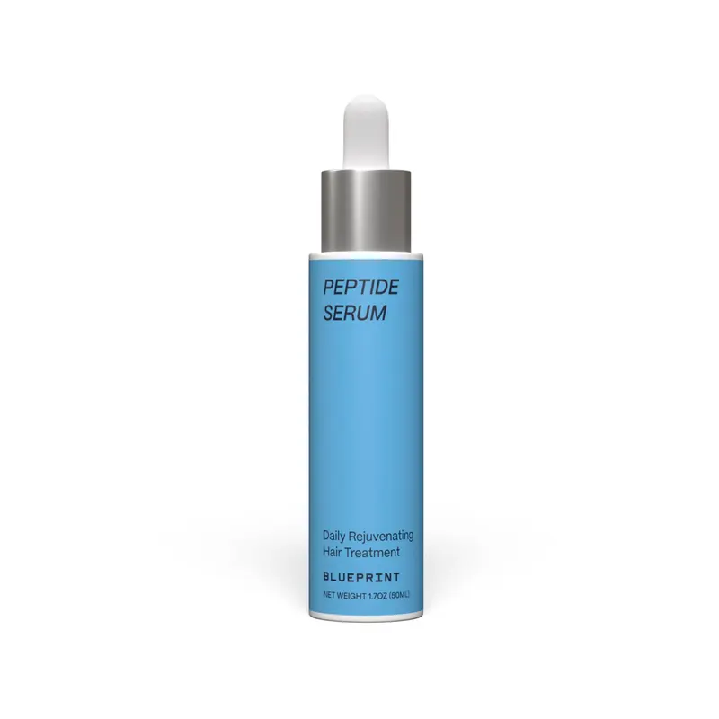 Sérum capillaire aux peptides Blueprint Bryan Johnson – 8 peptides, caféine et curcumine – Sans parfum, 50 mL