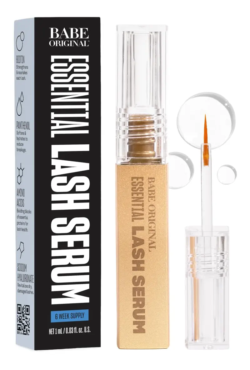 Sérum Cils Babe Original – Cils plus longs et plus fournis, 1 ml, végane et non testé sur les animaux