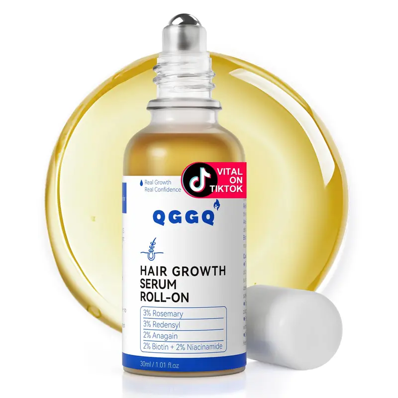 Sérum Croissance Cheveux QGGQ Roll-On 30 ml | Mélange breveté
