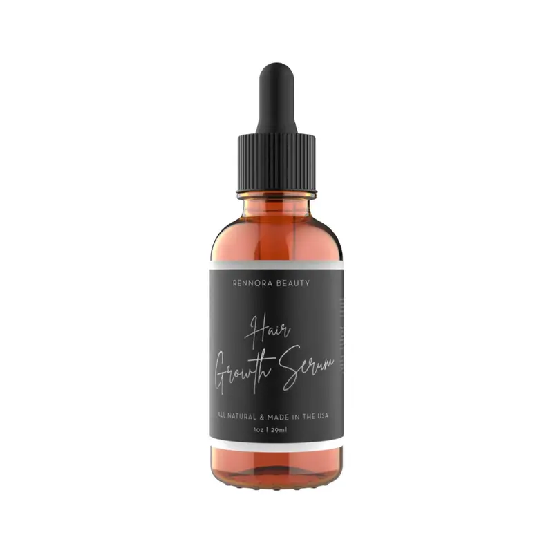 Sérum de croissance capillaire Rennora Beauté – Herbes biologiques, vitamines naturelles et huiles essentielles – 30 jours