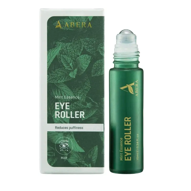 Sérum Roll-On Yeux ABERA – Soin poches et cernes pour hommes, Menthe, Vitamine C et Peptides – 10 ml