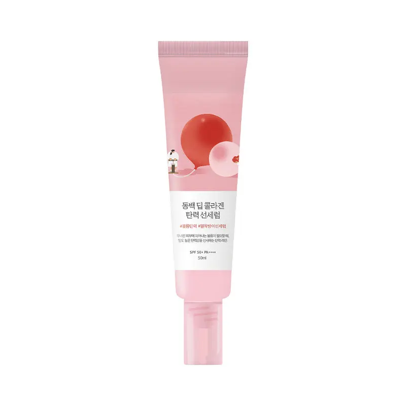 Sérum solaire raffermissant au collagène intense et camélia Round Lab 50 ml (SPF 50+ PA++++)