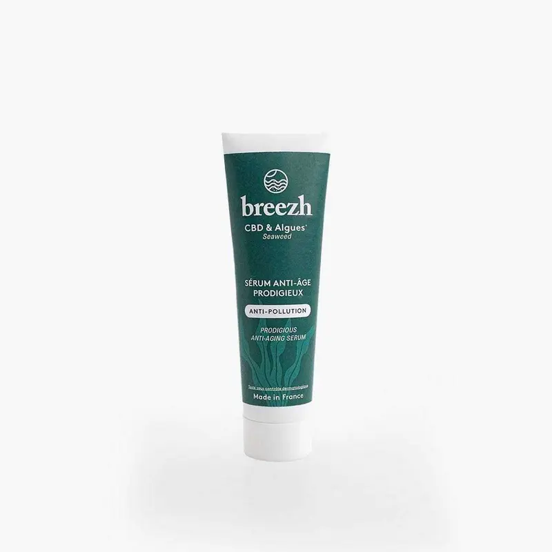Sérum visage CBD, algues et acide hyaluronique – Breezh – 30 ml