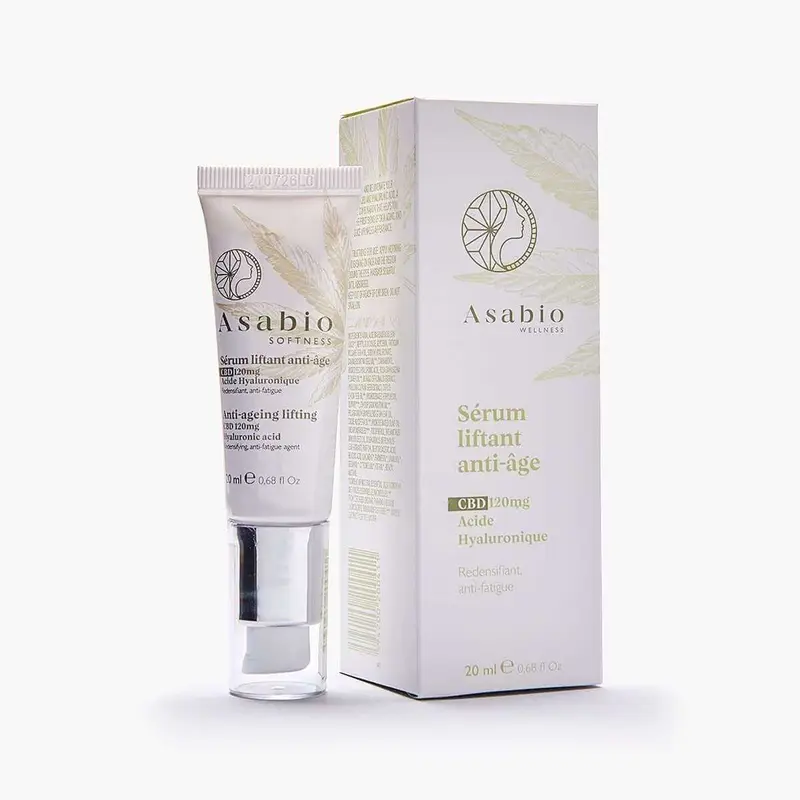 Sérum visage CBD et acide hyaluronique – ASABIO – 20 ml