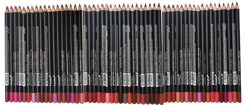 Set Crayons Contour Lèvres Nabi — 54 Pièces, Couleurs Variées, Qualité Professionnelle