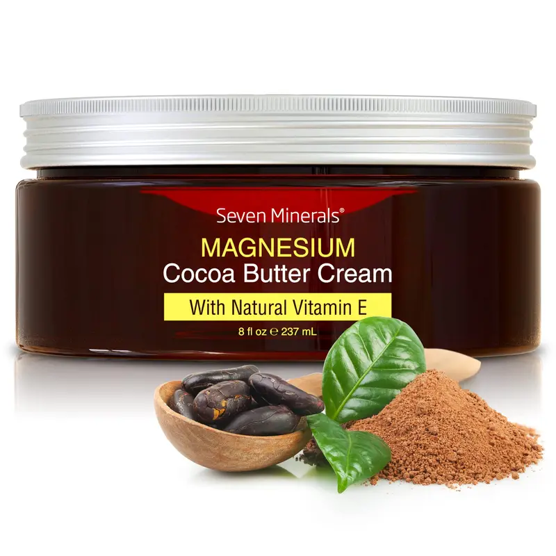 Seven Minerals Crème Magnesium naturelle — Soulagement musculaire, sommeil et hydratation (USA)