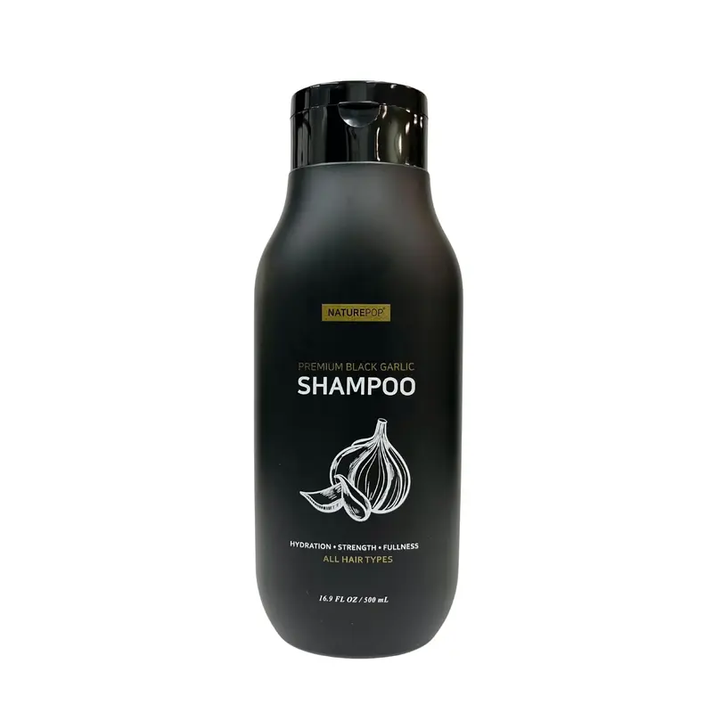 Shampoing ail noir Naturepop – Anti-chute, Sans sulfates ni parabènes, 500 ml – Fabriqué en Corée
