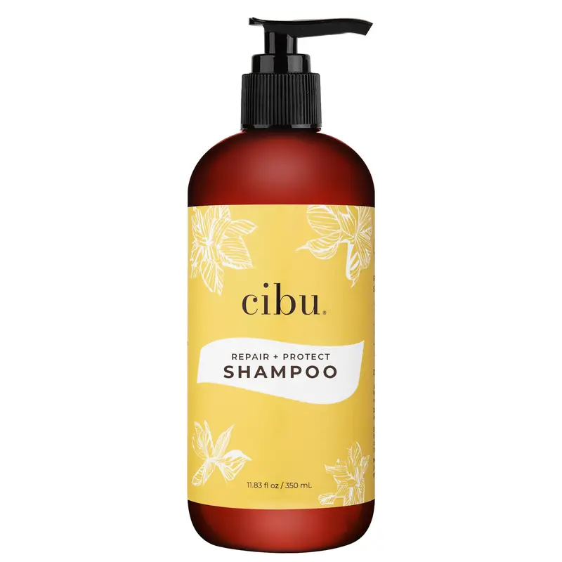 Shampoing CIBU Repair + Protect – Répare et Protège les Cheveux Abîmés (335 ml), Adapté aux Cheveux Colorés