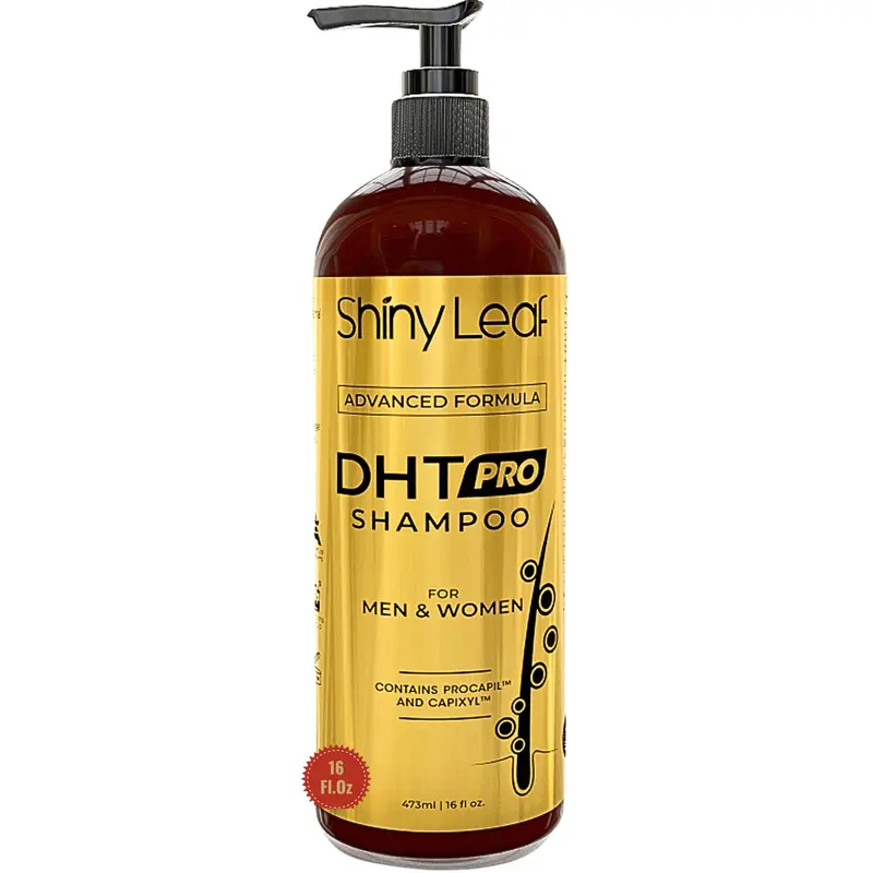 Shampoing DHT Pro Avancé – Procapil et Capixyl, Bloqueurs DHT et Extraits Naturels, Anti-Chute pour Hommes et Femmes | Shiny Leaf