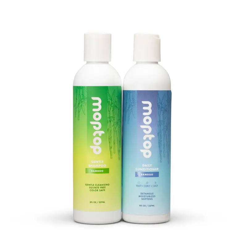 Shampoing et Après-Shampoing MopTop sans sulfates pour cheveux bouclés – Hydratation douce, sans parabènes (2 pièces)
