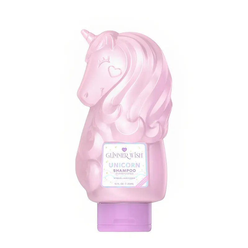 Shampoing Glimmer Wish Unicorn pour enfants – Sans parabènes et sulfates, 355 ml, Senteur barbe à papa