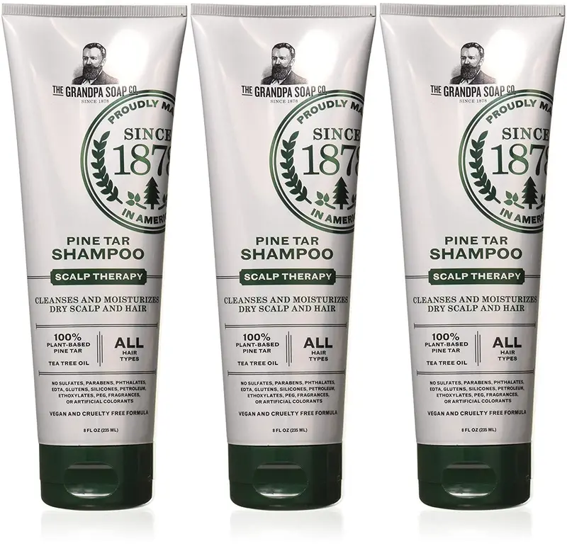 Shampoing goudron de pin Grandpa's – Lot de 3 flacons, 237 ml chacun