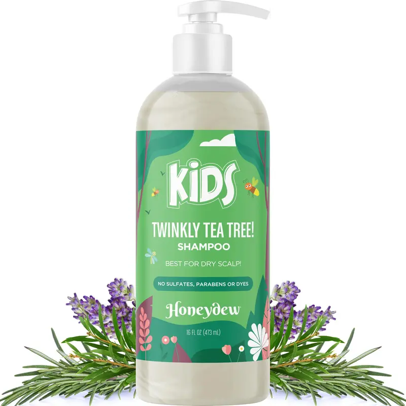 Shampoing Honeydew Enfants – Nettoyage Doux Cuir Chevelu Sec et Pellicules | Huile Arbre à Thé & Romarin