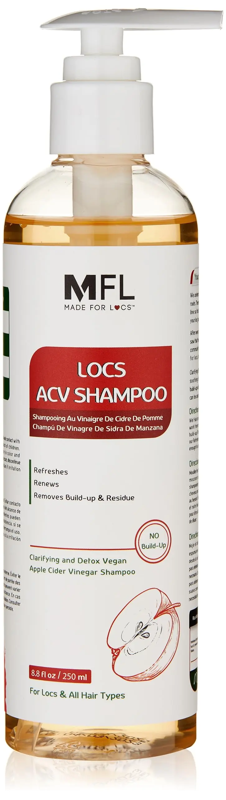 Shampoing végan au vinaigre de cidre pour locs – MFL MADE FOR LOCS