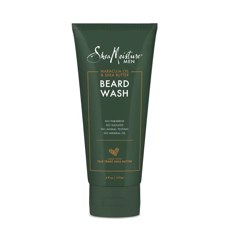 Shampooing barbe SheaMoisture Maracuja & Beurre de Karité – Nettoyage en profondeur, 170 g
