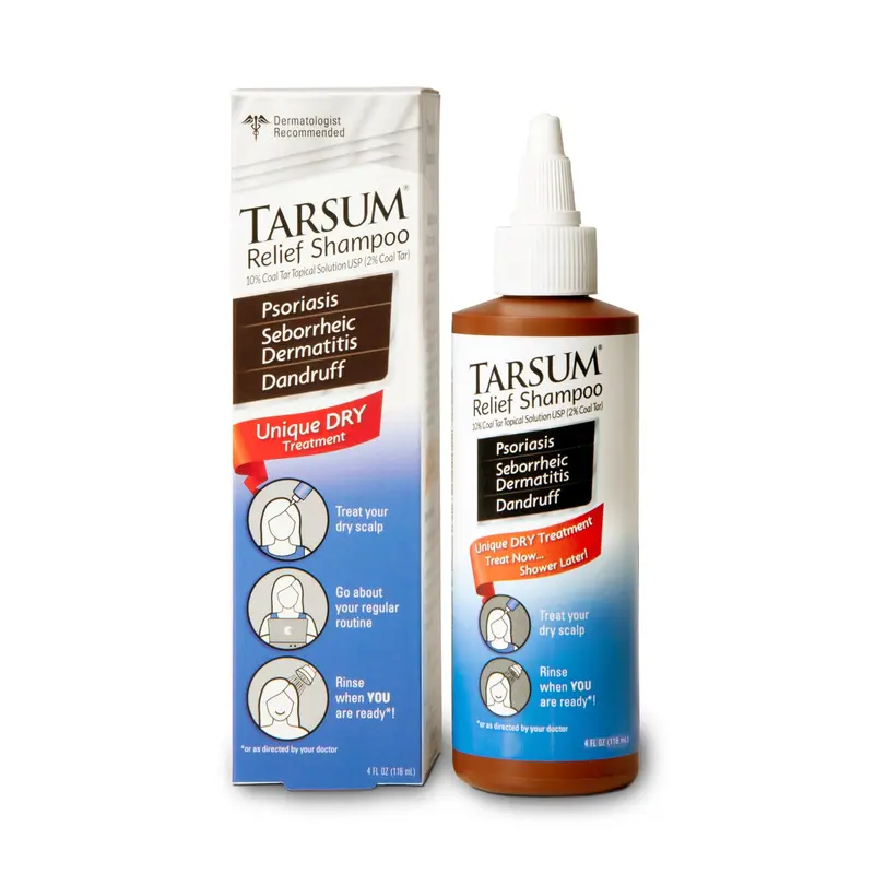 Shampooing Tarsum Extra Fort au goudron de houille – cuir chevelu psoriasique, pellicules et eczéma, soin exfoliant 113 g