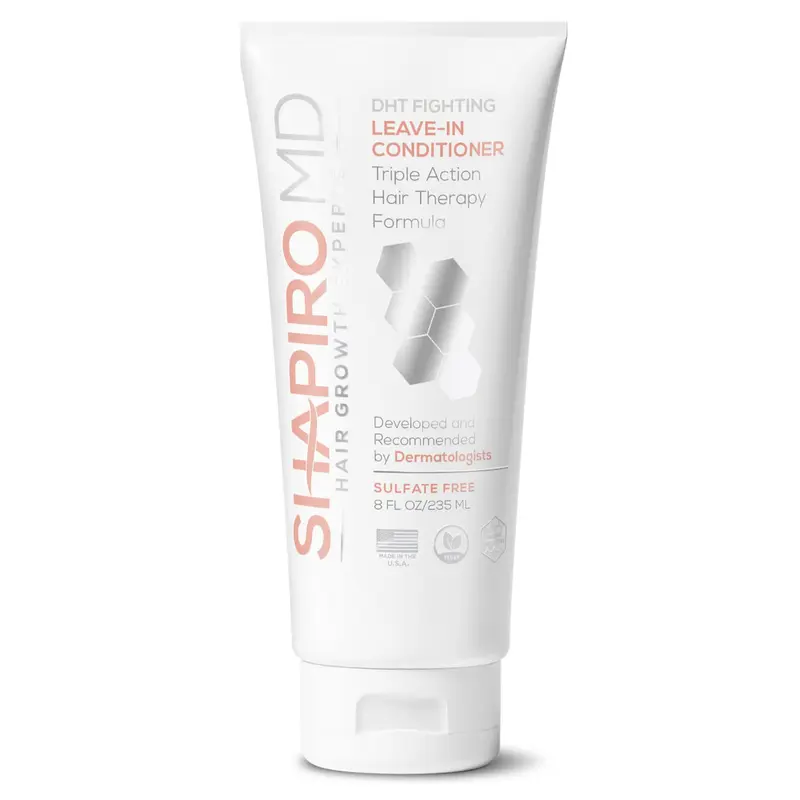 Shapiro MD Hair Growth Experts Leave-in Conditioner – Formule végan anti-DHT pour cheveux plus épais (1 mois)