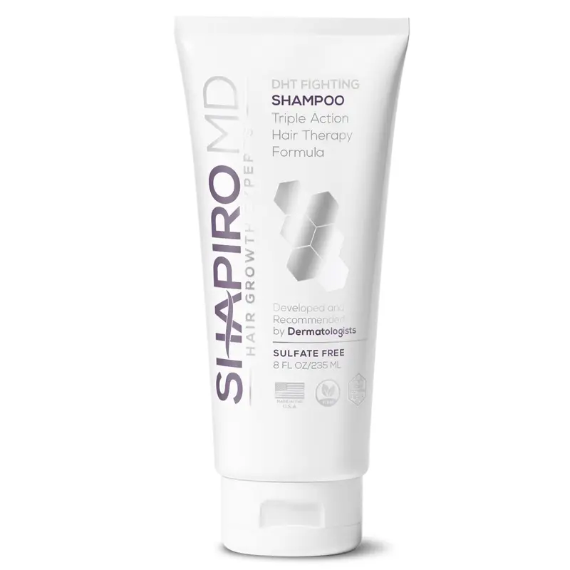 Shapiro MD Hair Growth Experts Shampooing Anti-Chute DHT — Formule Végan Développée par Dermatologues — Cheveux Plus Sains et Denses | 1 Mois