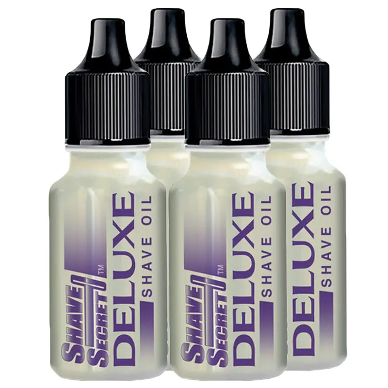 SHAVE SECRET DELUXE HUILE DE RASAGE – 18,75 ml (4 flacons)