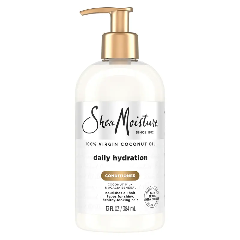 SheaMoisture Conditionneur Hydratation Quotidienne a l'Huile de Coco Virgin – Tous Types de Cheveux – Sans Sulfates – 13 oz
