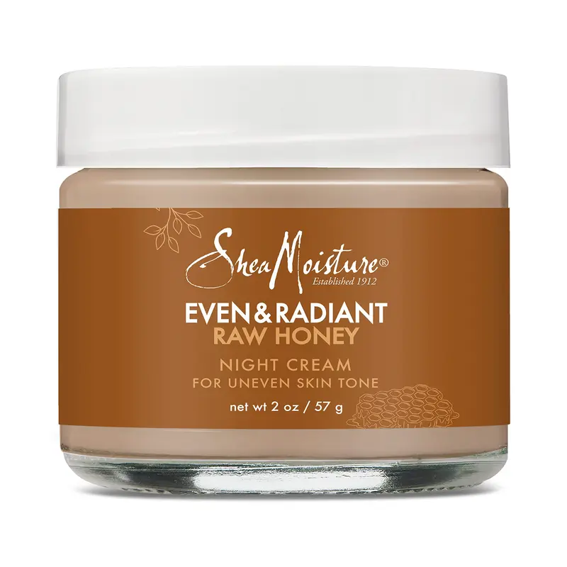 SheaMoisture Crème de Nuit Éclat et Uniformité pour Teints Inégés et Taches Sombres — Miel Cru, 2 oz