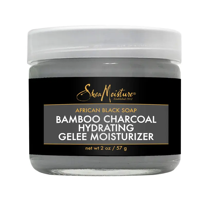 SheaMoisture Gelée Hydratante Visage – Savon Noir Africain et Charbon de Bambou, 2 oz