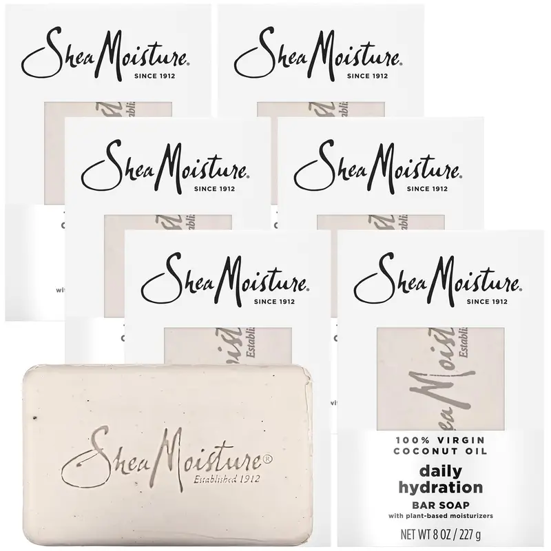 SheaMoisture Savon-barre hydratant à l’huile de coco – Lot de 6 barres 226 g