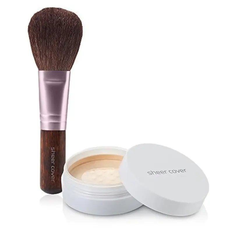 Sheer Cover Perfect Shade – Kit Fond Minéral 4 g avec Pinceau Offert, Teinte Claire
