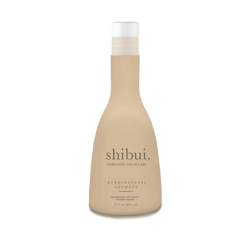 SHIBUI Shampoo Quotidien Everydayness — Nettoyant Doux à l'Eau de Rose et Saké, Pour Cheveux Fins à Moyens, Couleur Protégée, Sans Sulfates ni Silicone, 355 ml
