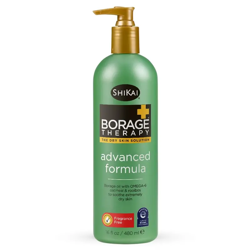 ShiKai Borage Therapy Crème Hydratante Corps Formule Avancée Sans Parfum – 16 oz