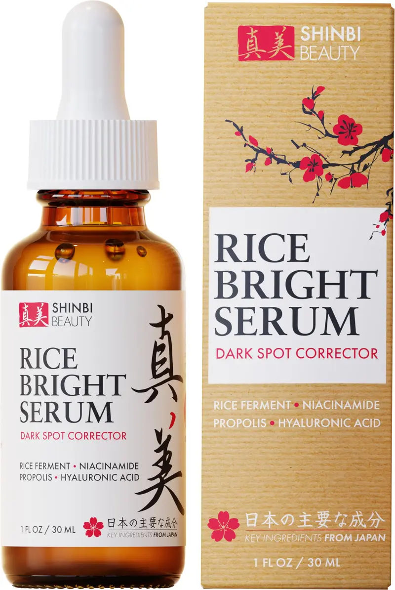 Shinbi Beauty Sérum Éclaircissant Japonais – Niacinamide 5%, Taches et Teint Uniforme, 30 ml