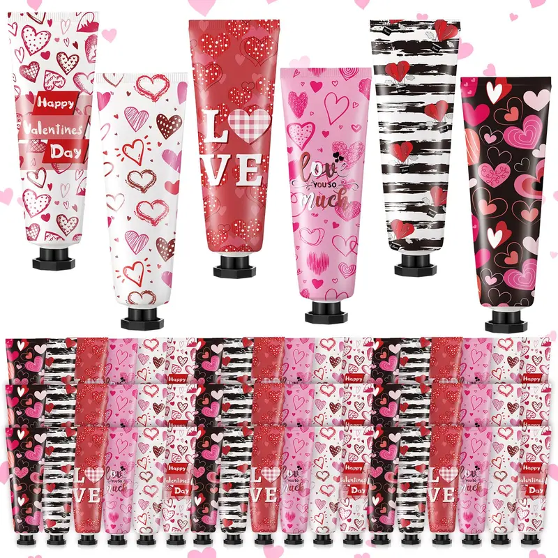 Siifert – 72 Crèmes Mains Saint-Valentin 30 ml | Coffret Cadeau en Gros